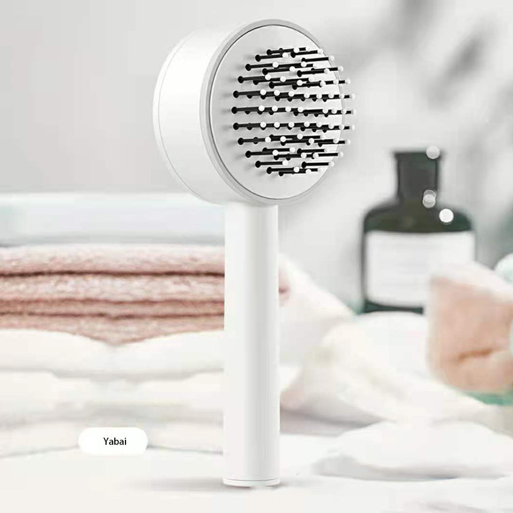Self-Cleaning Hair Brush | Curly Hair Brush With 3D Air Cushion & Scalp Massage