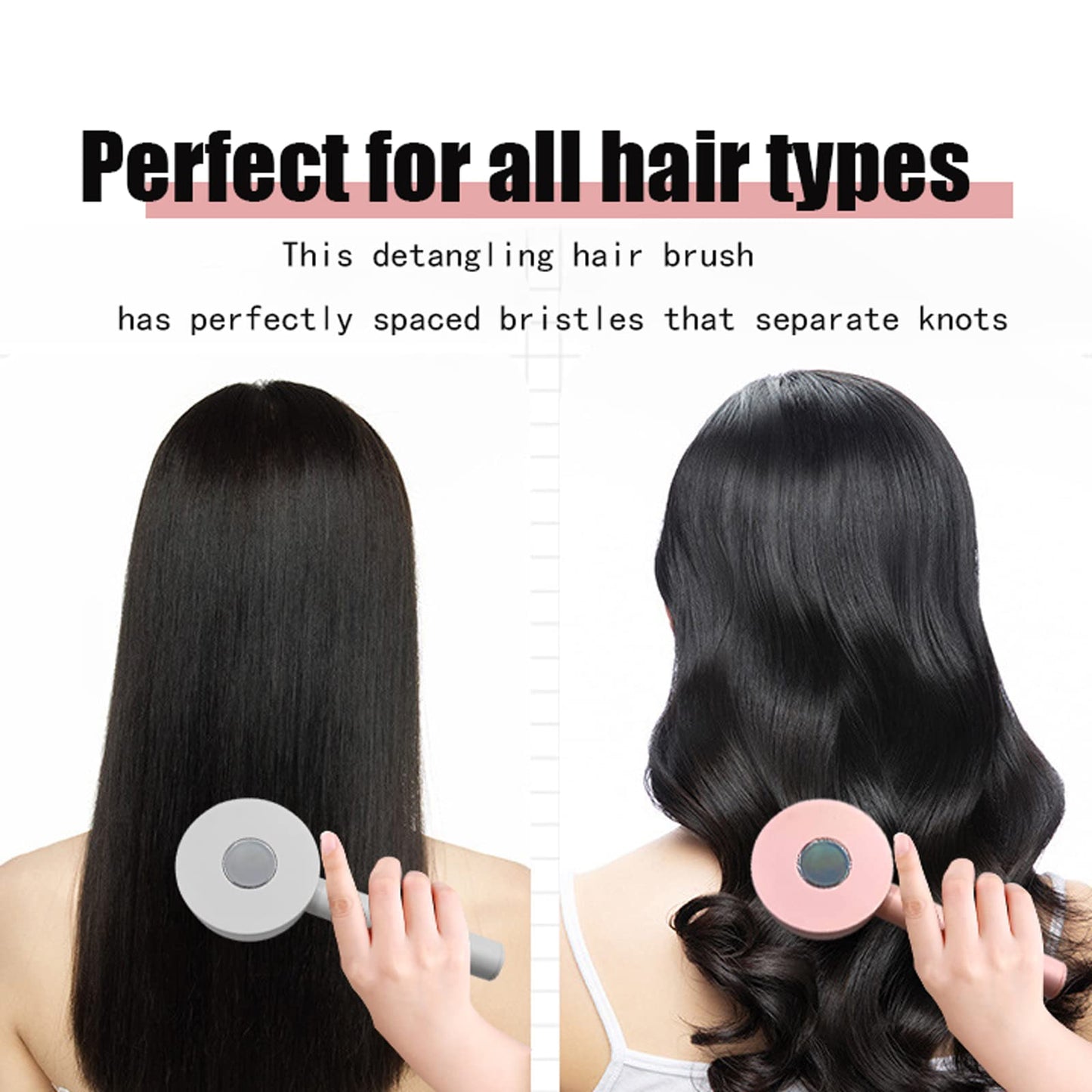 Self-Cleaning Hair Brush | Curly Hair Brush With 3D Air Cushion & Scalp Massage