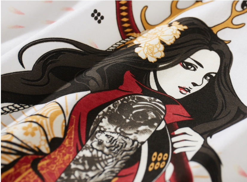 Embroidered Cotton T-Shirts - Unisex Round Neck Short Sleeve Casual Summer Shirts