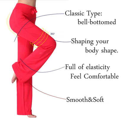Yoga Pants - High Waist Women's Leggings | Modal Fabric Stretch Workout Pants
