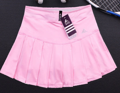 Girls Tennis Skirts With Safety Shorts | Quick Dry Women Badminton Skirt