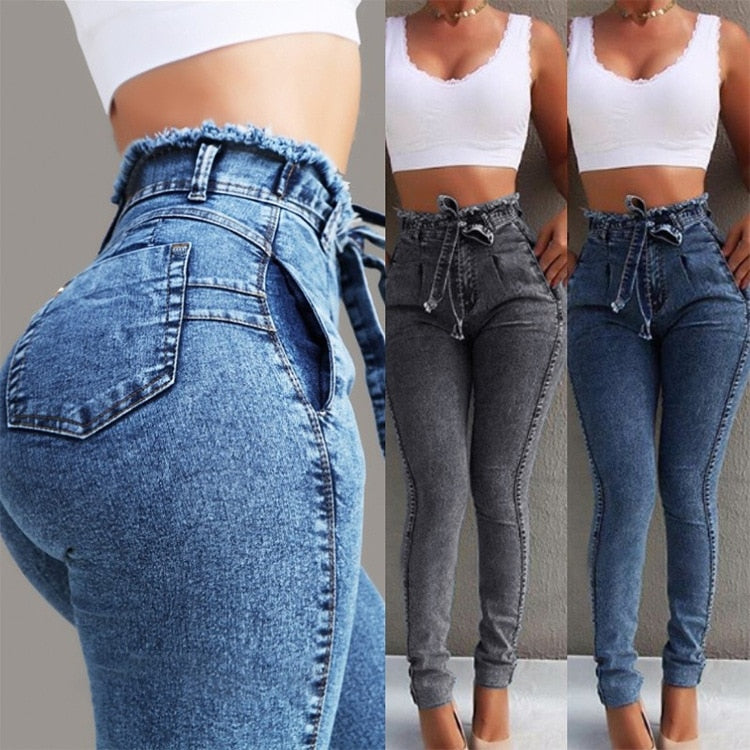 Fringed Jeans | Women's Cowboy Denim Pants | Comfortable Fit Plus Size