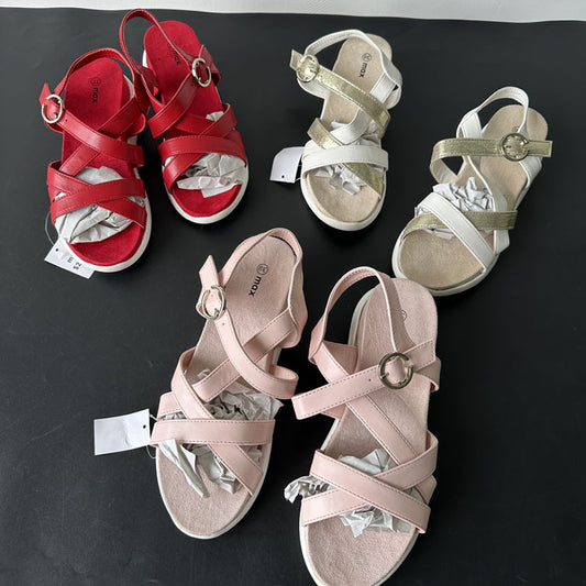 Round Toe Sandals – Comfortable Women Sandals With Button Closure