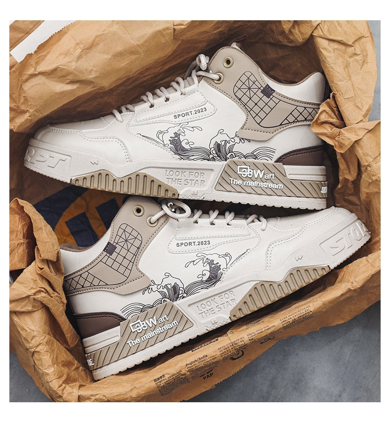 Men's Casual Shoes | Summer Board Shoes With Breathable Mesh & Rubber Sole