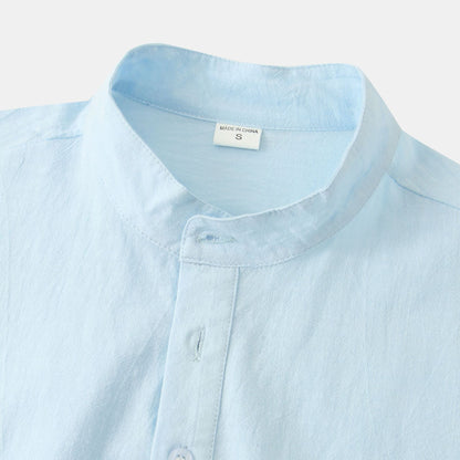 Casual Short Sleeve Shirt - Men's Summer Shirt With Floral Print & Lapel Collar
