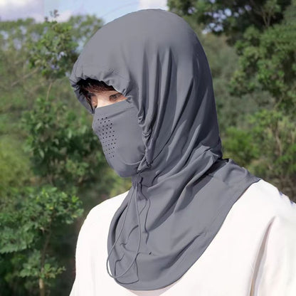 Sun Protection Hat | Breathable Nylon Ice Silk Neck Mask Scarf | UV Protection