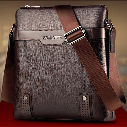 Men Messenger Bags | Stylish PU Leather Crossbody With Zipper Closure