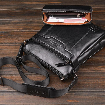Men Messenger Bags | Soft Polyester Lining | Zipper Closure Shoulder Bag
