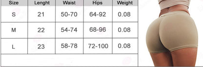 High Waist Yoga Shorts - Seamless Stretch Fitness Gym Shorts With Scrunch Butt