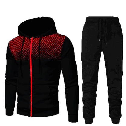 Men's Sports Suit – Warm Autumn Winter Wear | Breathable Cotton & Polyester Blend