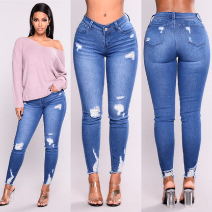 High Waist Pencil Pants - Slim Fit Stretchy Trousers for Women