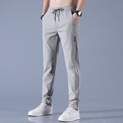 Summer Ice Silk Pants | Men's Breathable Business Casual Stretch Trousers