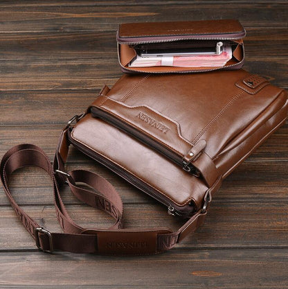 Men Messenger Bags | Soft Polyester Lining | Zipper Closure Shoulder Bag