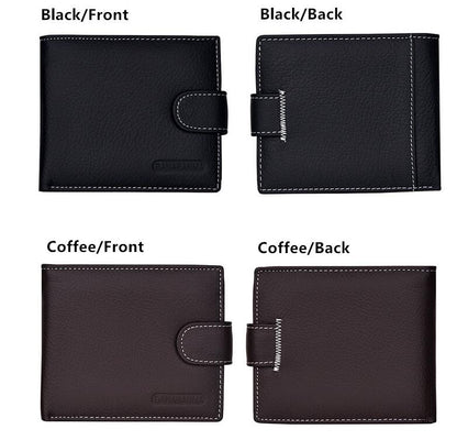 Men Leather Wallet | Genuine Compact Short Leather Wallet For Men