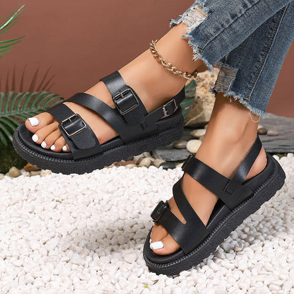 Plus Size Sports Sandals | Comfortable Walking Shoes With PU Upper & Rubber Sole