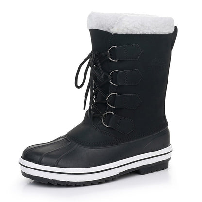 Waterproof Snow Boots | Women's Mid-Top Winter Footwear With Slip Resistant Sole