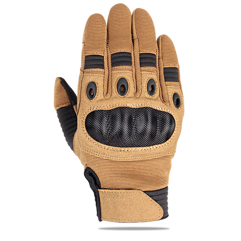 Tactical Motorbike Gloves – Full Finger Touch Screen Gloves With Knitted Fabric