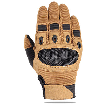Tactical Motorbike Gloves – Full Finger Touch Screen Gloves With Knitted Fabric
