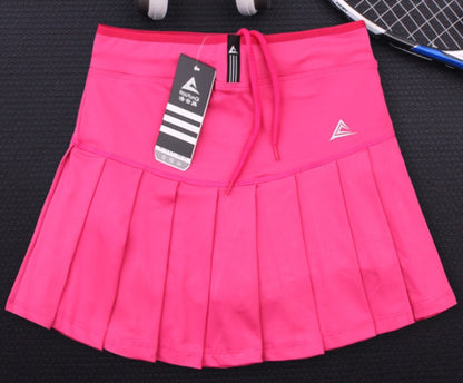 Girls Tennis Skirts With Safety Shorts | Quick Dry Women Badminton Skirt