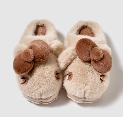 Plush Slippers – Warm Indoor Slippers With Soft Artificial Insoles