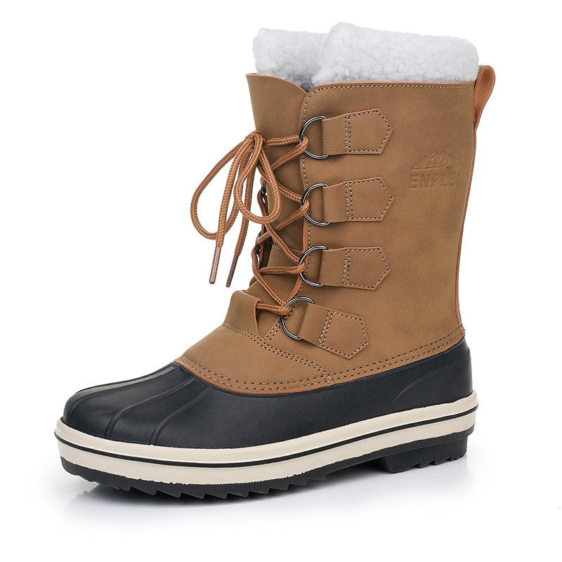 Waterproof Snow Boots | Women's Mid-Top Winter Footwear With Slip Resistant Sole