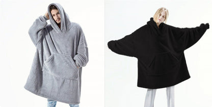 Hoodie Sweatshirt - Double Sided Fleece, Big Pocket, Comfortable Cozy Pullover