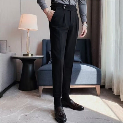 Business Suit Pants | British Style Formal Trousers For Men | Straight Fit