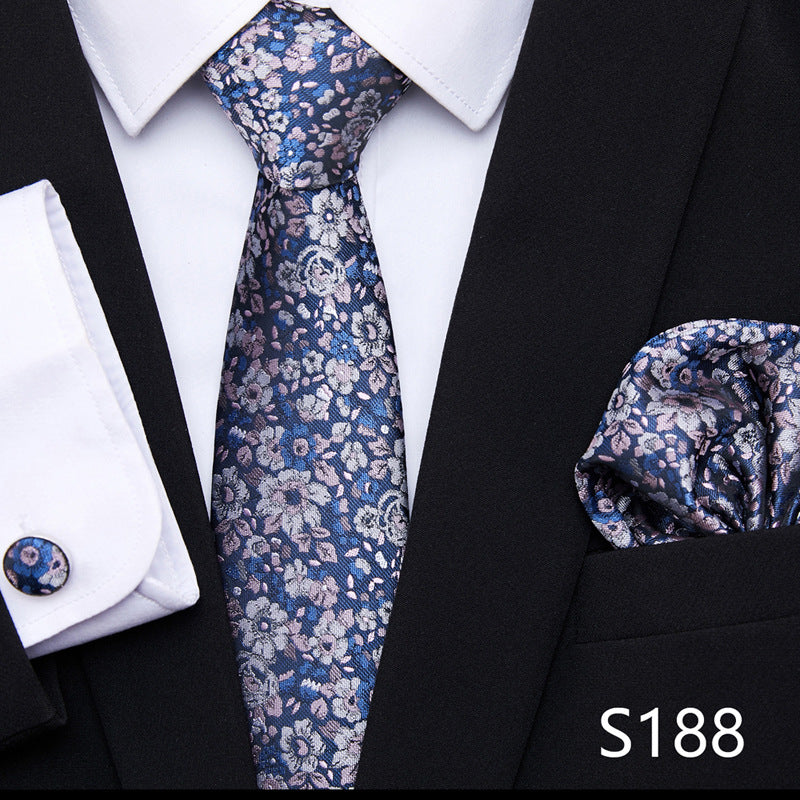 Men's Patterned Ties | European Style Neckwear Set With Silk Patterns