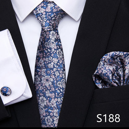 Men's Patterned Ties | European Style Neckwear Set With Silk Patterns