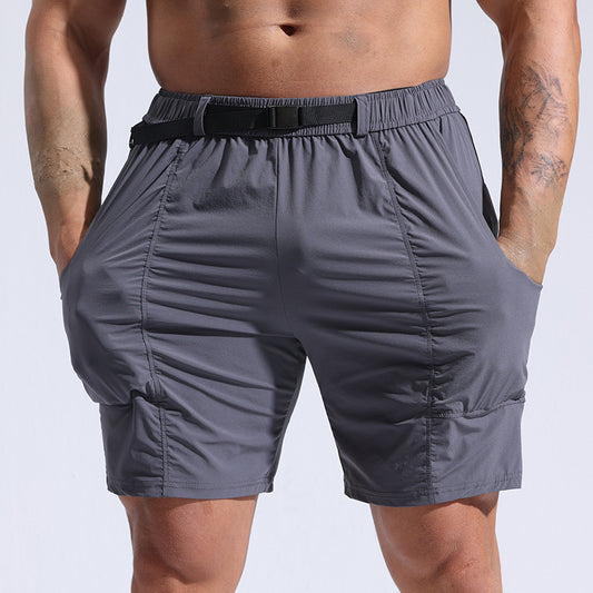 Athletic Shorts Men | Men's Cargo Shorts With Elastic Waistband & Pockets