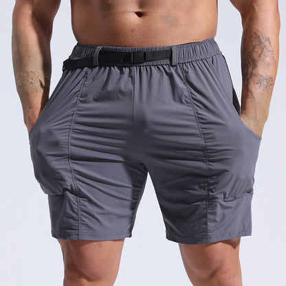 Athletic Shorts Men | Men's Cargo Shorts With Elastic Waistband & Pockets