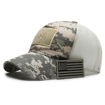 Camouflage Baseball Hat – Adjustable Camo Cap With Breathable Sunshade
