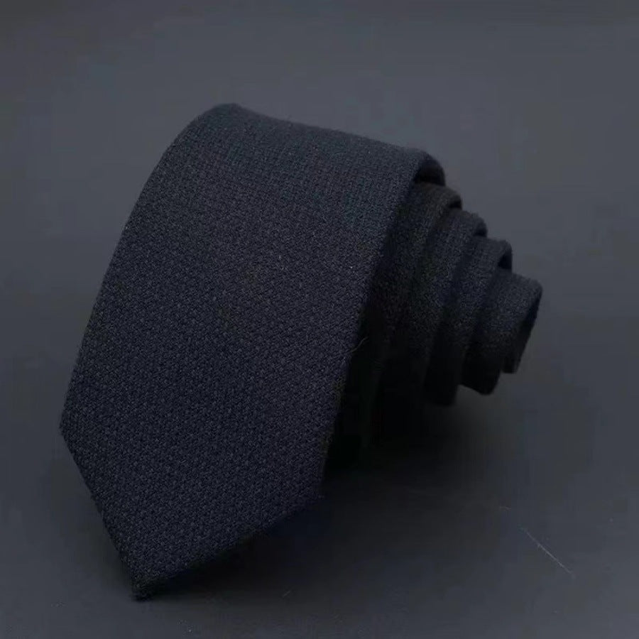 Men's Business Tie | Classic Striped Necktie | Formal Cotton & Polyester Yarn