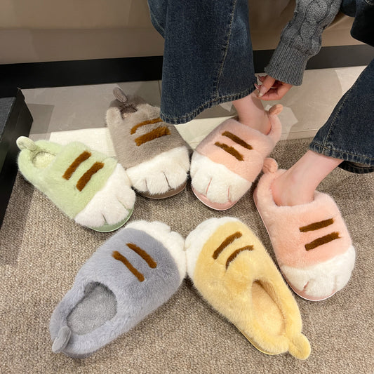 Fluffy Slippers Women | Plush Indoor Footwear With Thick Sole & Non Slip Rubber