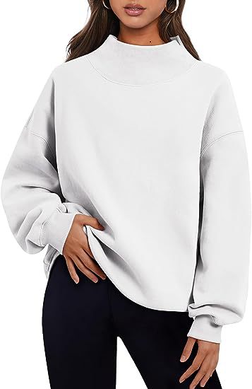 Pullover Sweatshirt Women | Loose Tops Round Neck Hoodie | Thick Solid Color Casual Wear
