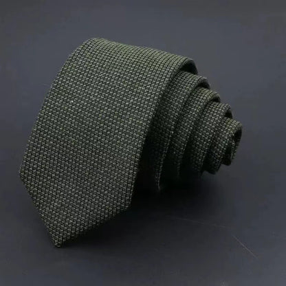 Men's Business Tie | Classic Striped Necktie | Formal Cotton & Polyester Yarn