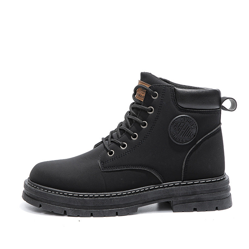 Mens Winter Boots | Waterproof Chunky Heel Fashion Ankle Boots