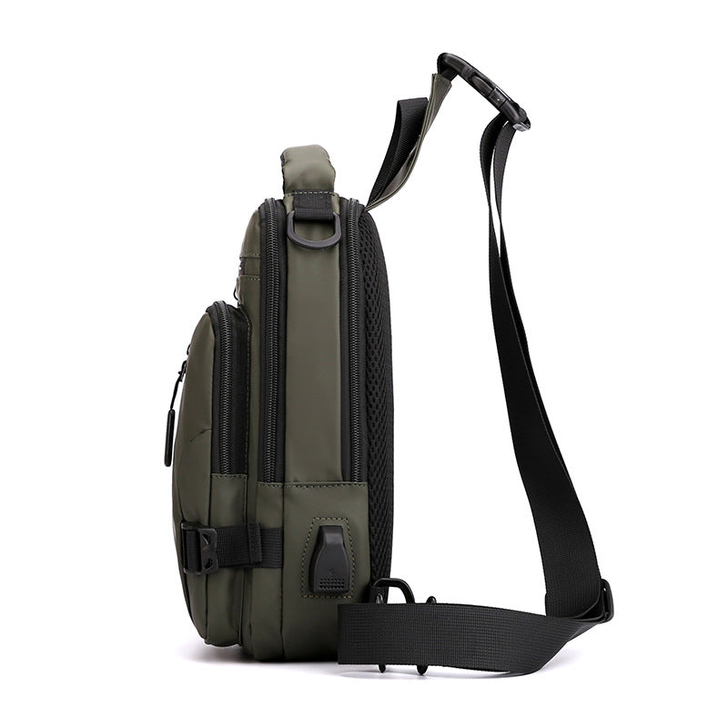 Men Crossbody Bag - Multifunctional Waterproof Backpack With Mobile Phone Pocket