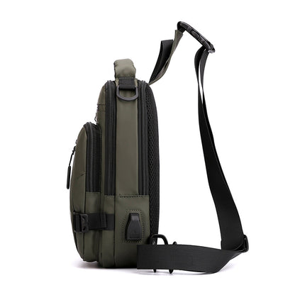 Men Crossbody Bag - Multifunctional Waterproof Backpack With Mobile Phone Pocket
