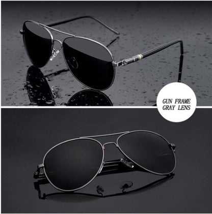 Polarized Driver Sunglasses | Mirror Lens TAC Lens Sunglasses | Alloy Metal Frame