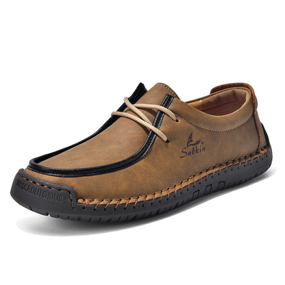 Casual Lace-Up Shoes | Soft Sole Shoes | Comfortable Walking Footwear