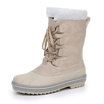 Waterproof Snow Boots | Women's Mid-Top Winter Footwear With Slip Resistant Sole