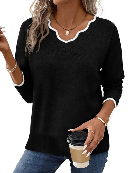 A Fashionable And Versatile Women's Pullover Top