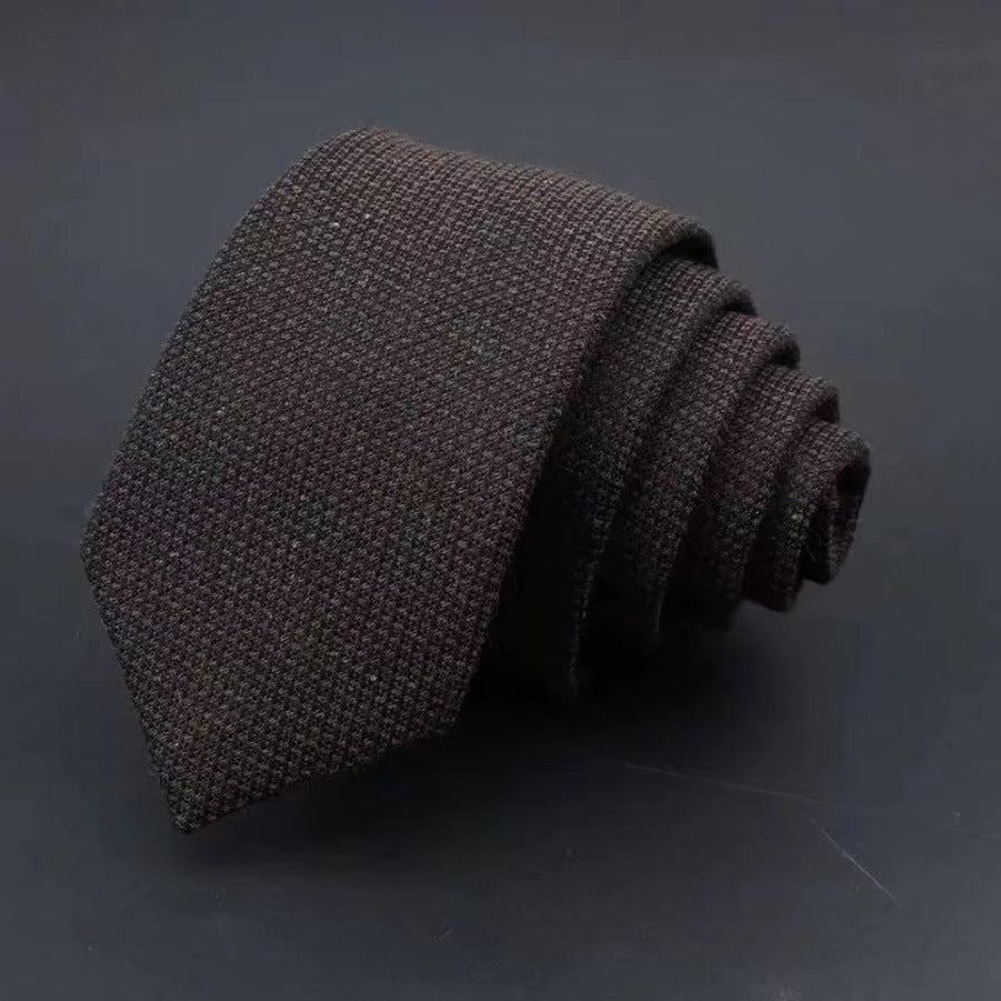 Men's Business Tie | Classic Striped Necktie | Formal Cotton & Polyester Yarn