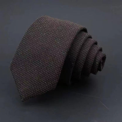 Men's Business Tie | Classic Striped Necktie | Formal Cotton & Polyester Yarn