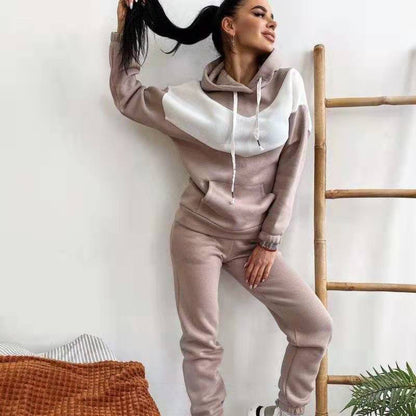 Sports Leisure Sweater Suit – Ladies Casual Two Piece Set With Straight Trousers