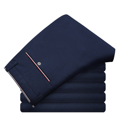 Business Casual Pants | Cotton Blend Trousers | Slim Fit Chinos For Men