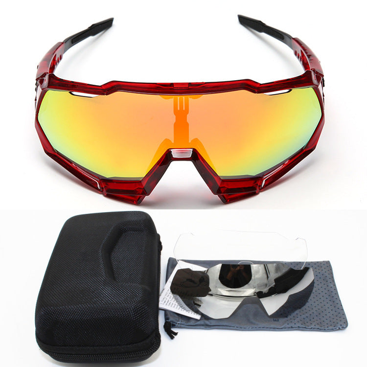 Bicycle Riding Glasses – Lightweight Sports Sunglasses With Interchangeable Lenses