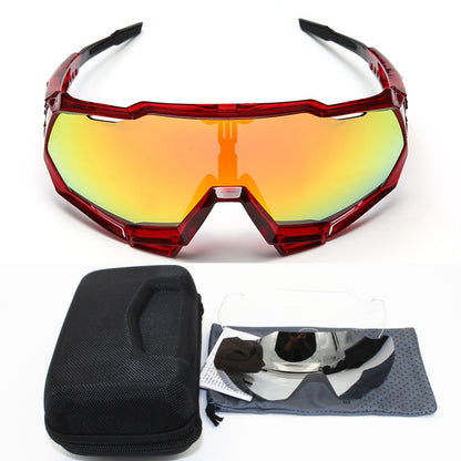 Bicycle Riding Glasses – Lightweight Sports Sunglasses With Interchangeable Lenses
