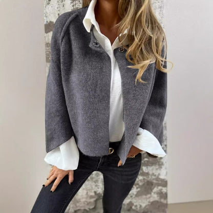 Batwing Sleeve Cardigan | Loose Cashmere Coat | Fashion Cropped Jacket Tops